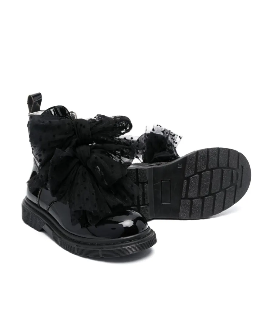 Ruffle-Detail Ankle Boots