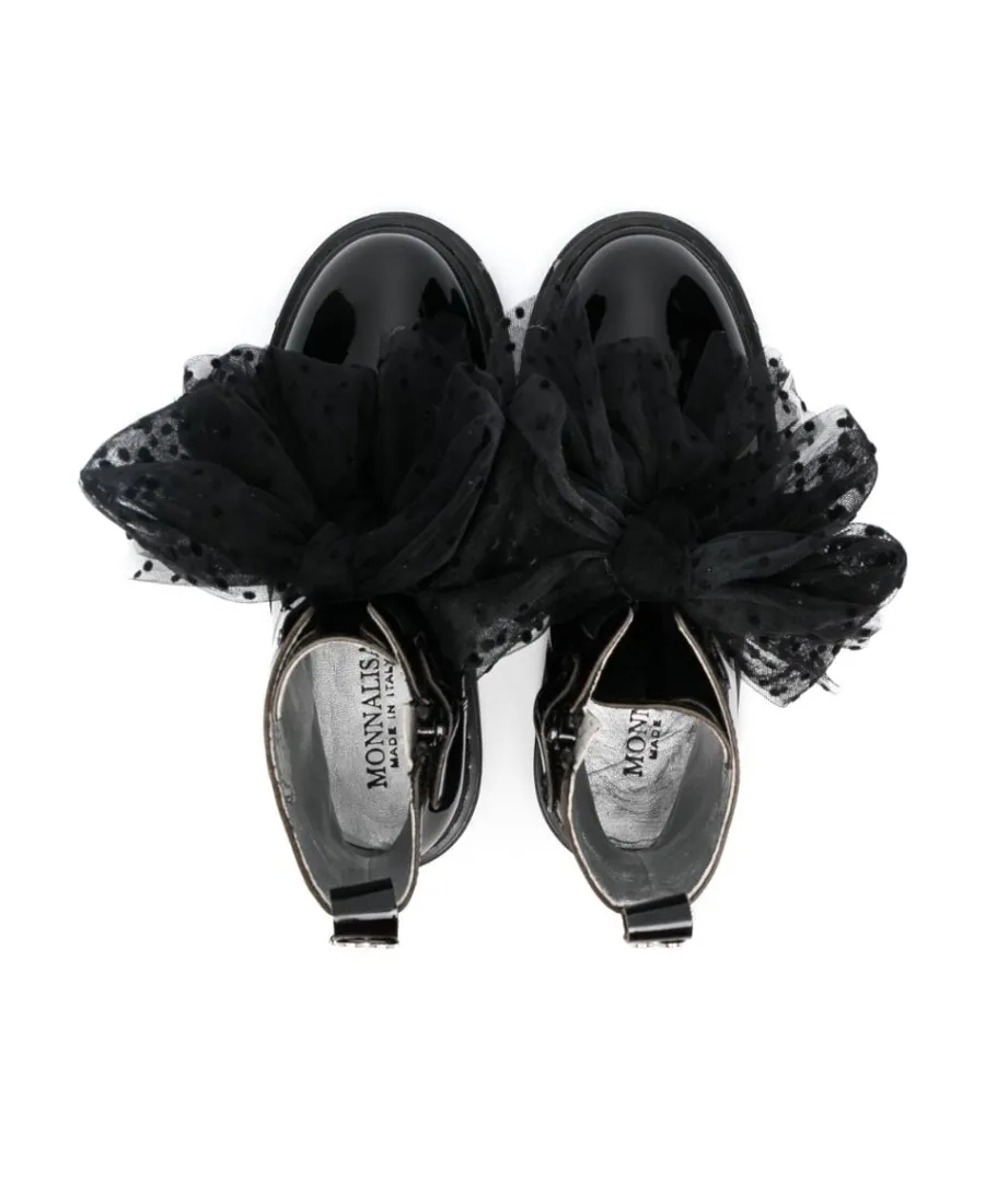 Ruffle-Detail Ankle Boots
