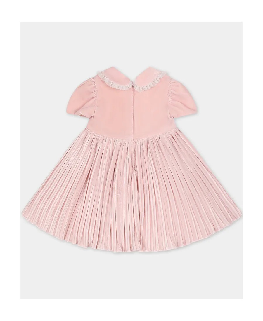 Short-Sleeved Flared Dress