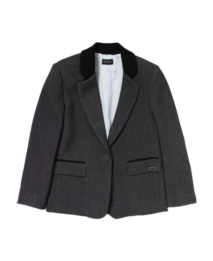 Logo-Plaque Single Breasted Tailored Blazer