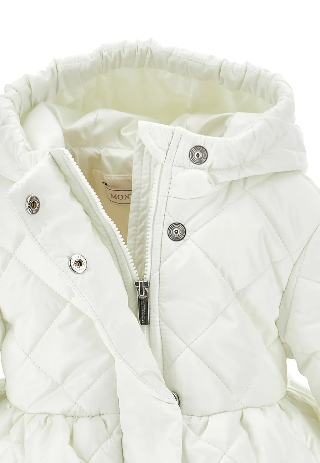 Logo-Patch Hooded Padded Jacket