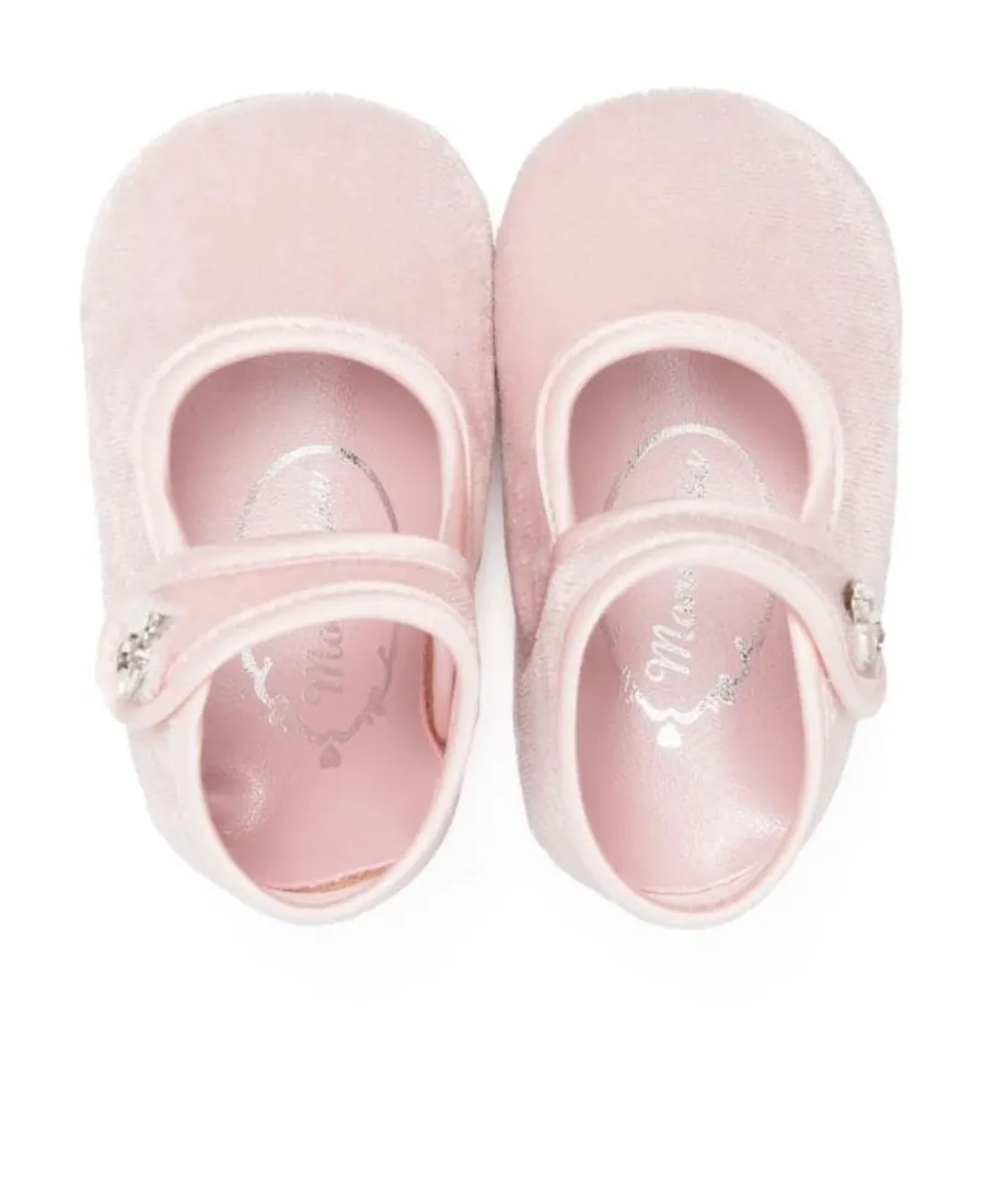 Heart Buckle-Fastening Ballerinas