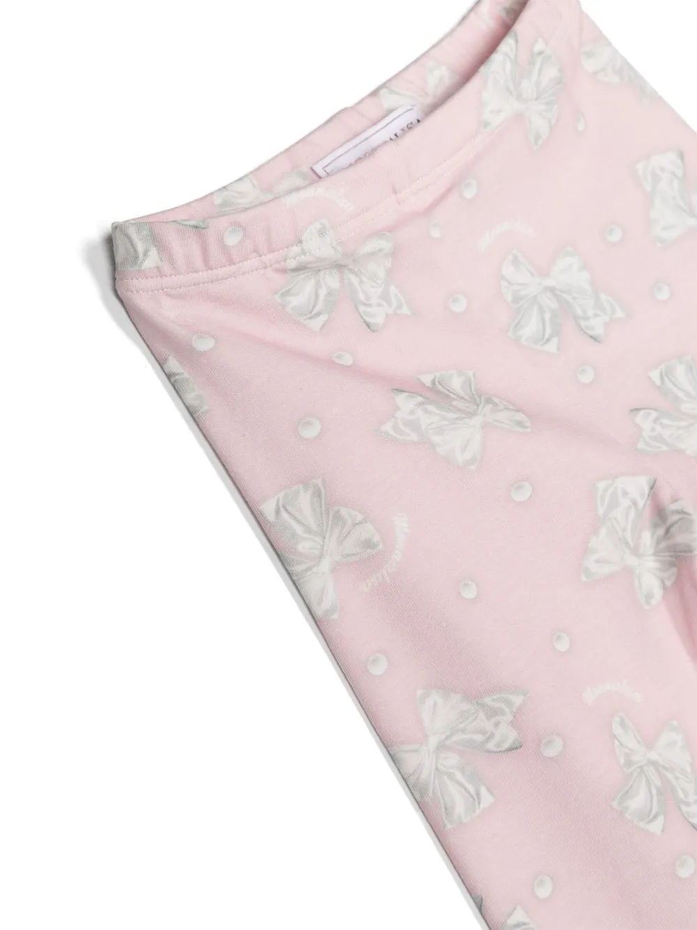 Bow-Print Cotton Leggings