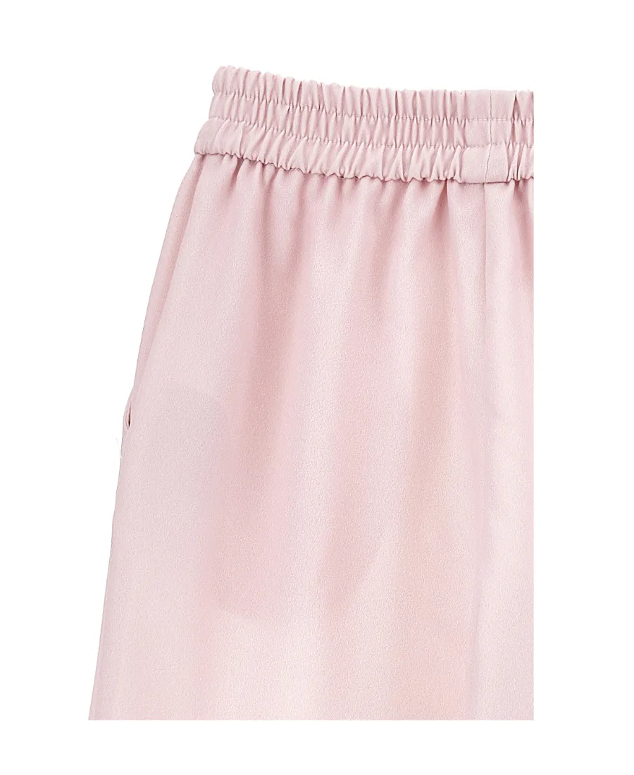 Floral-Print Detail Trousers