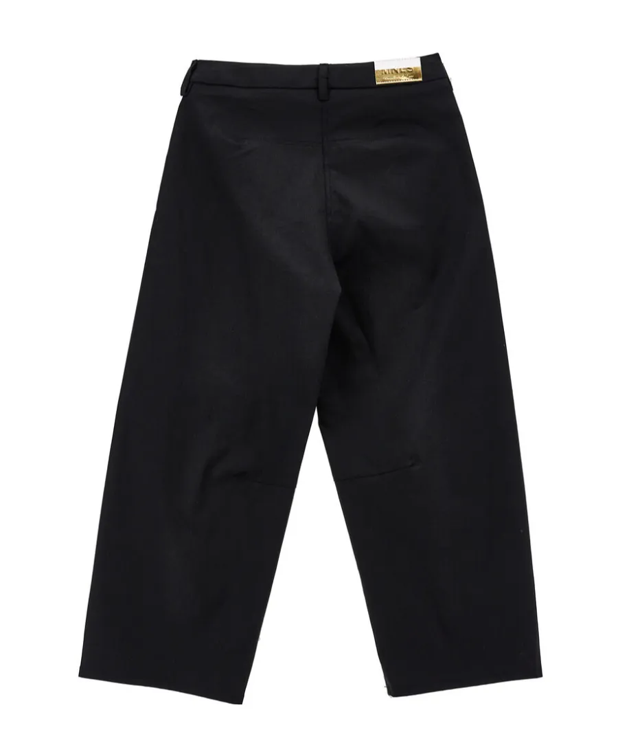 Cotton-Blend Straight-Leg Trousers