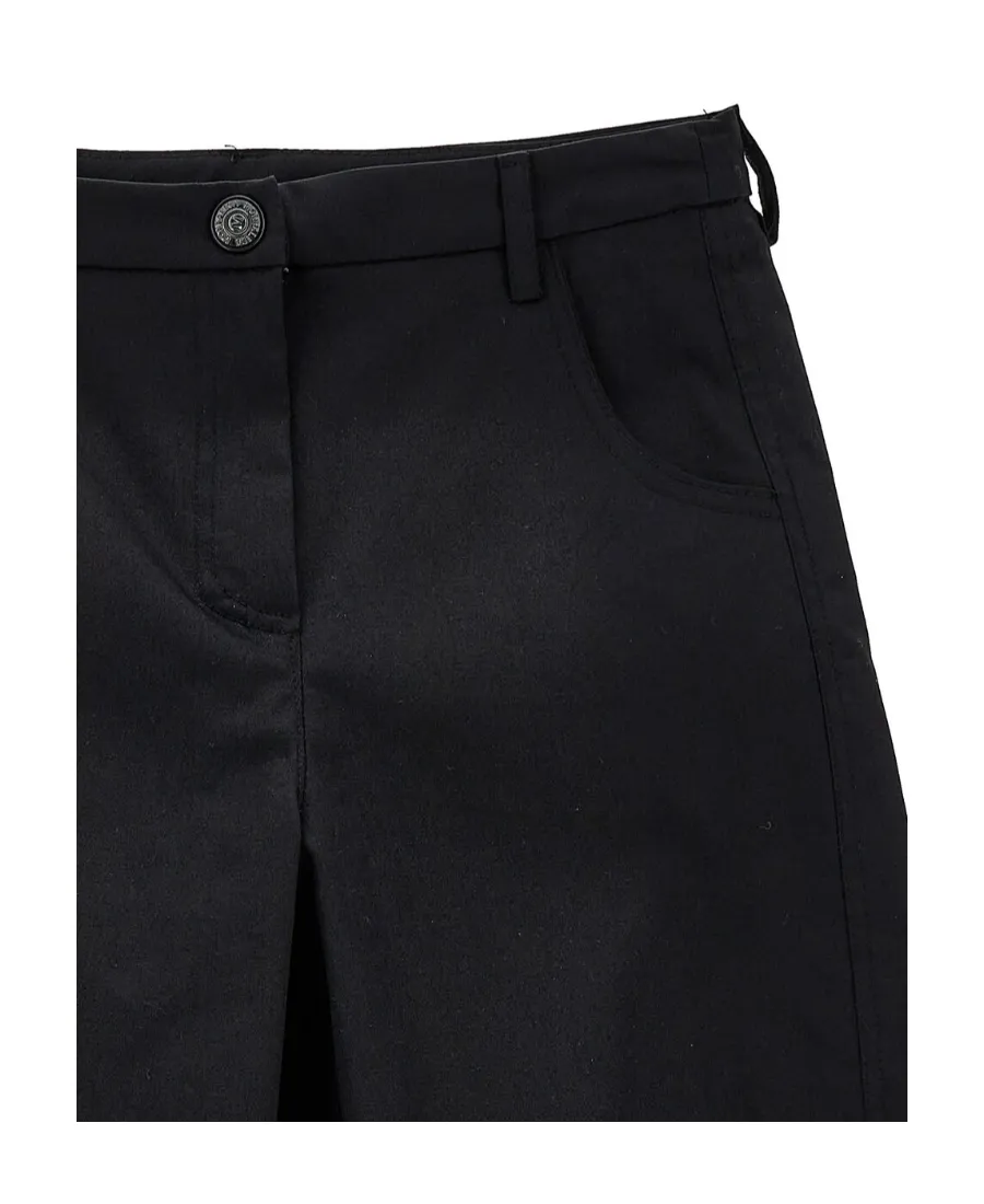 Cotton-Blend Straight-Leg Trousers