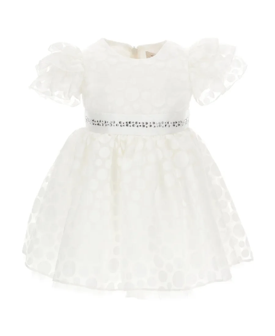 Polka Dot Printed Ruffled Dress