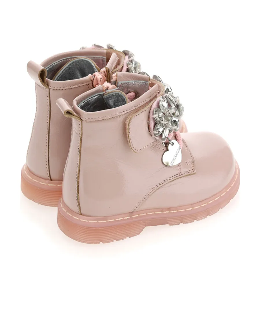 Water Diamond Decorated Short Boots