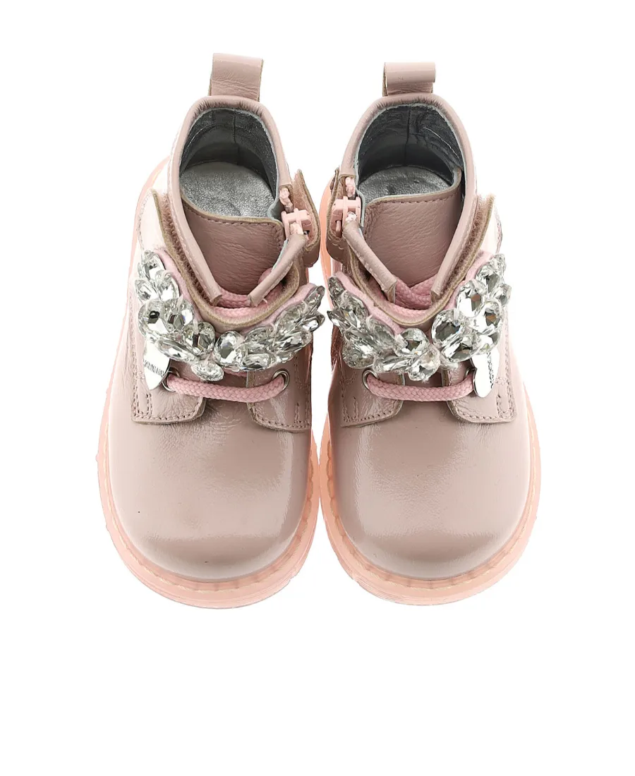 Water Diamond Decorated Short Boots