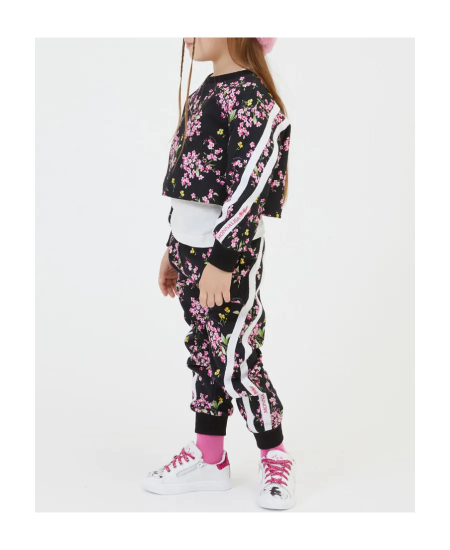 Flower Fleece Jogging Pants