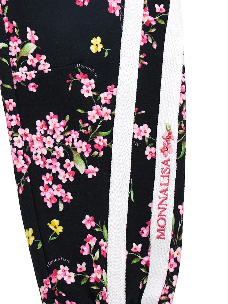 Flower Fleece Jogging Pants