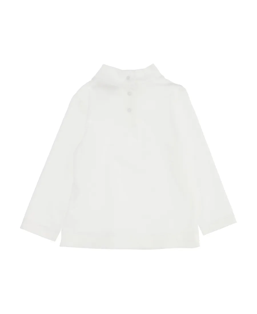 Logo Long-Sleeved High-Collar T-Shirt
