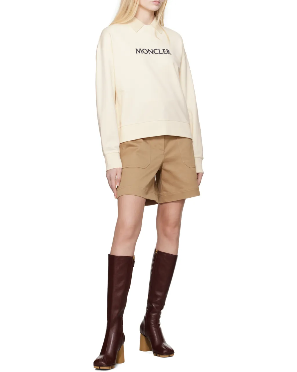Logo Embroidered Drawstring Hoodie