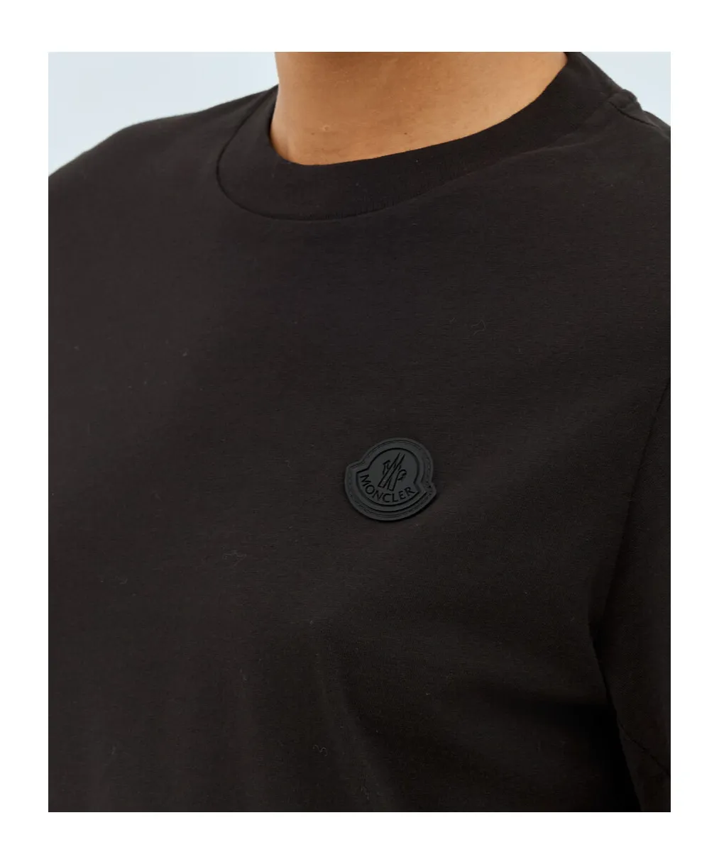 Cotton Pleated Sleeve T-Shirt