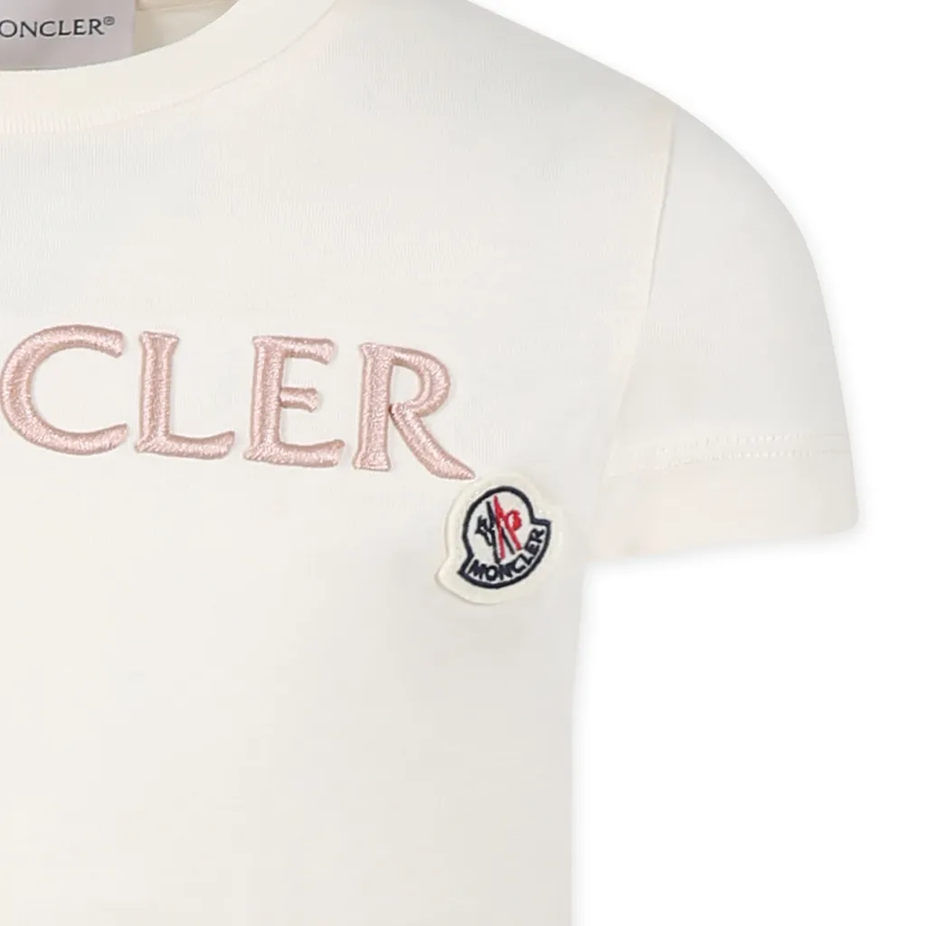 Embroidered Logo Cotton T-Shirt