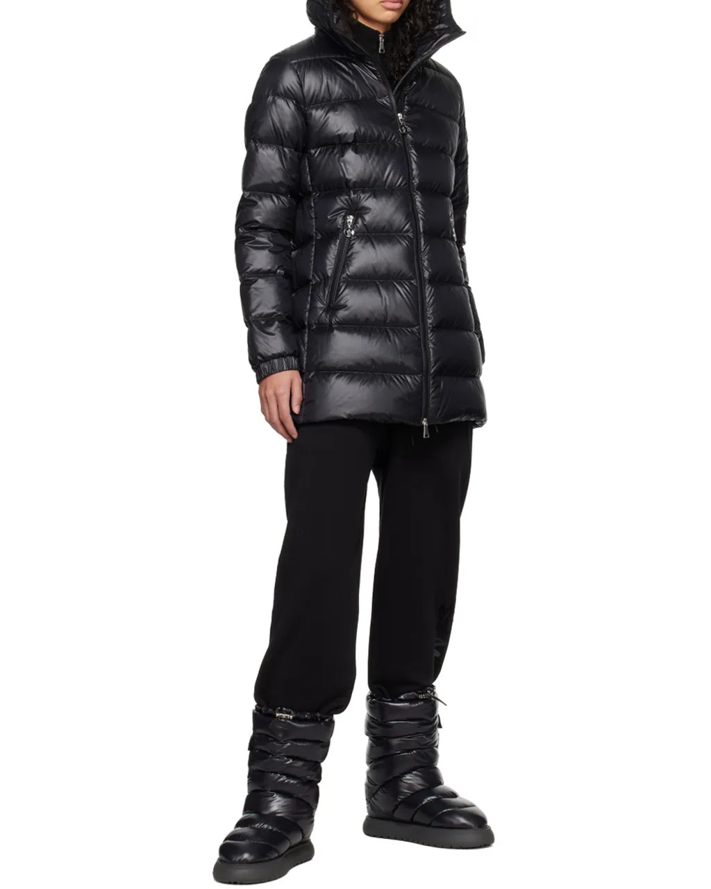 Glements Hooded Mid-Length Down Jacket