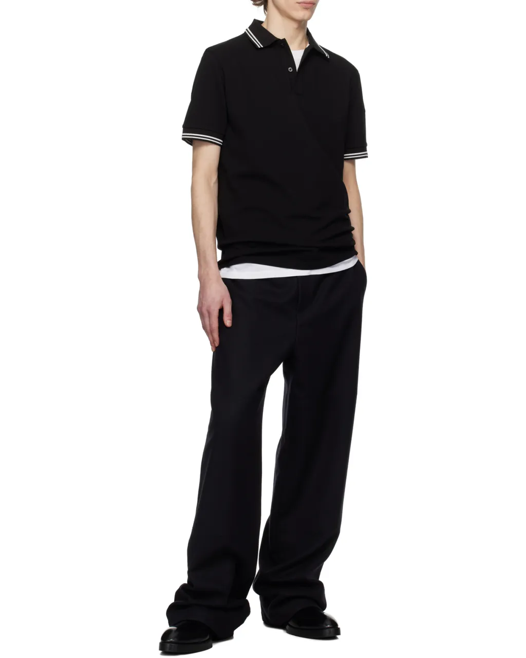 Logo Patch Short Sleeved Polo Shirt