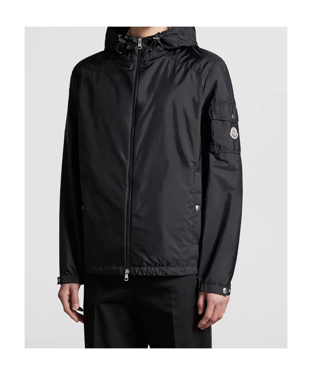 Etiache Zip-Up Hooded Rain Jacket