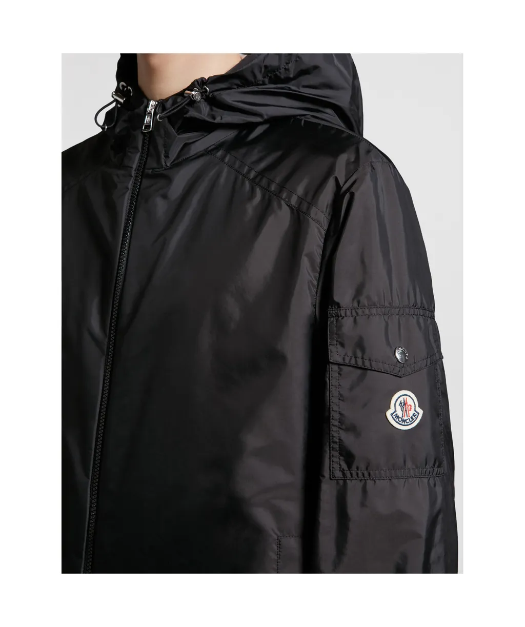 Etiache Zip-Up Hooded Rain Jacket