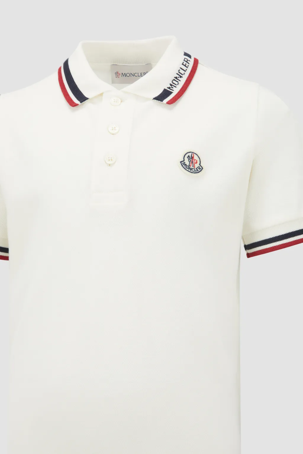Tricolour-Trimmed Piquet Polo Shirt