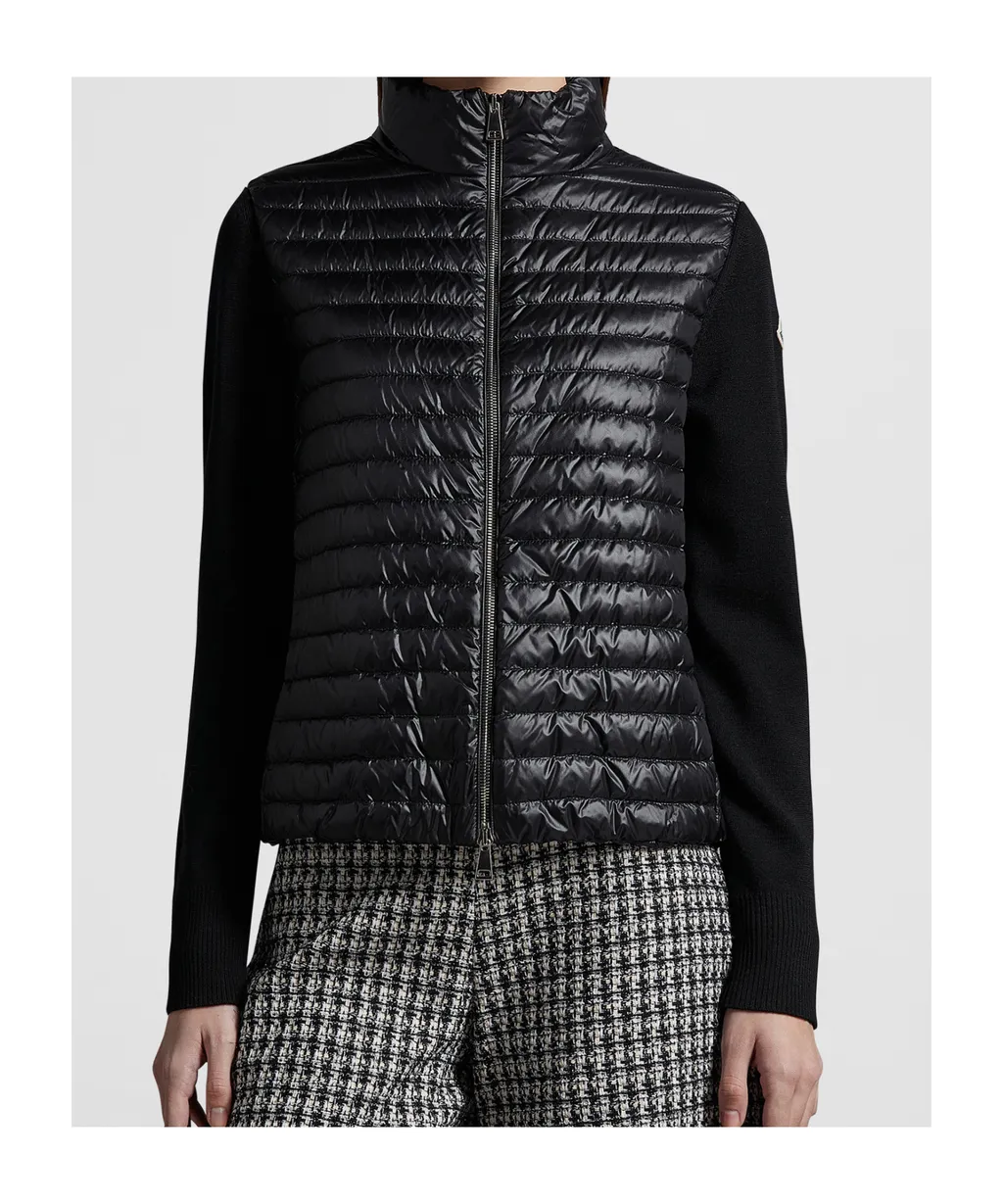 Padded Contrasting Zip-Up Jacket