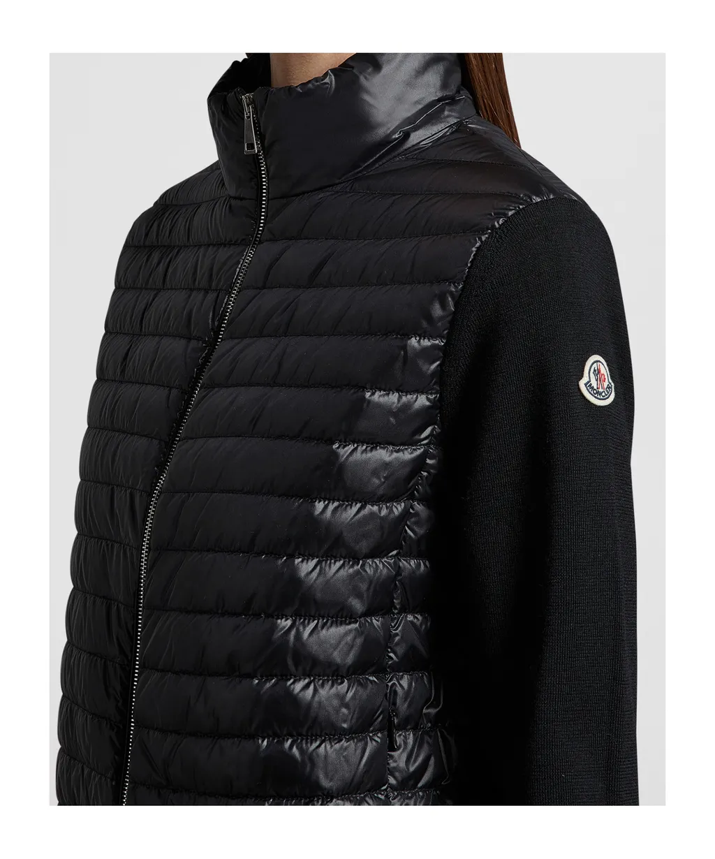 Padded Contrasting Zip-Up Jacket