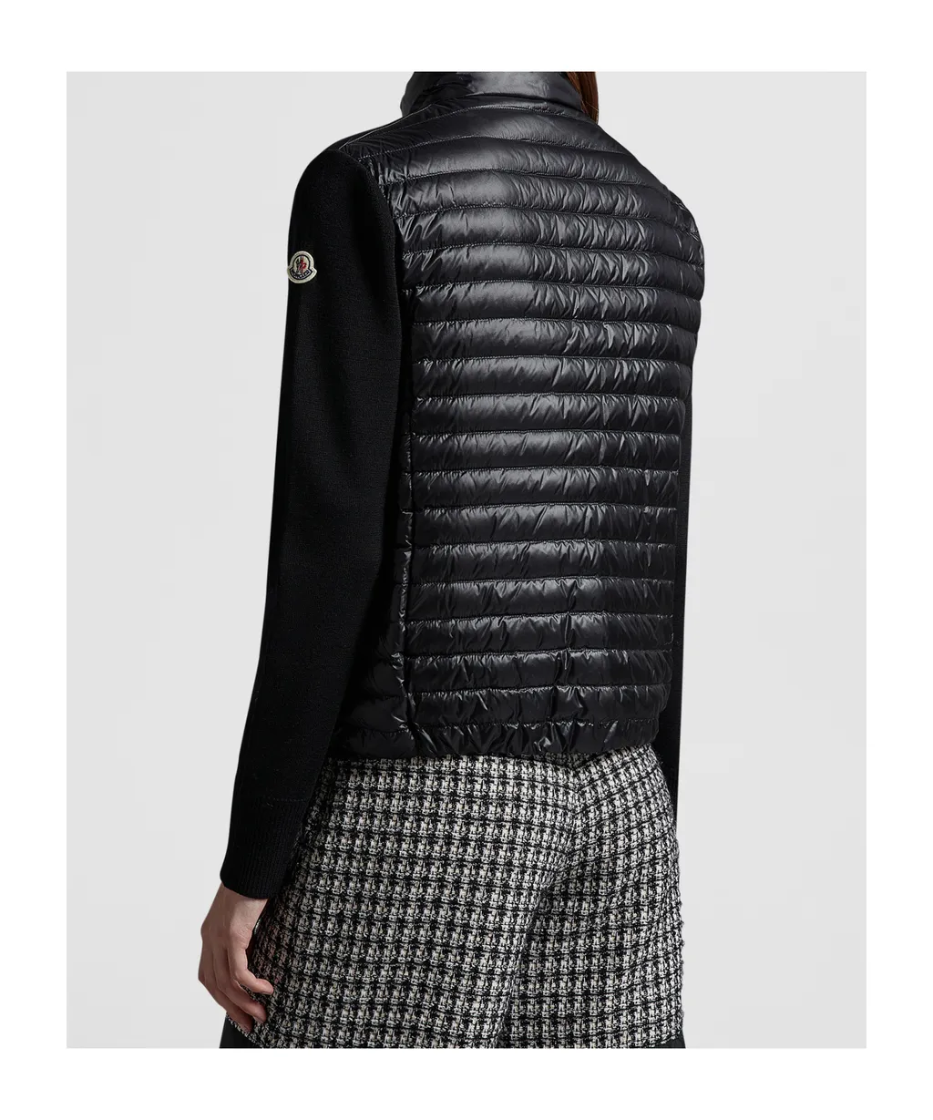 Padded Contrasting Zip-Up Jacket