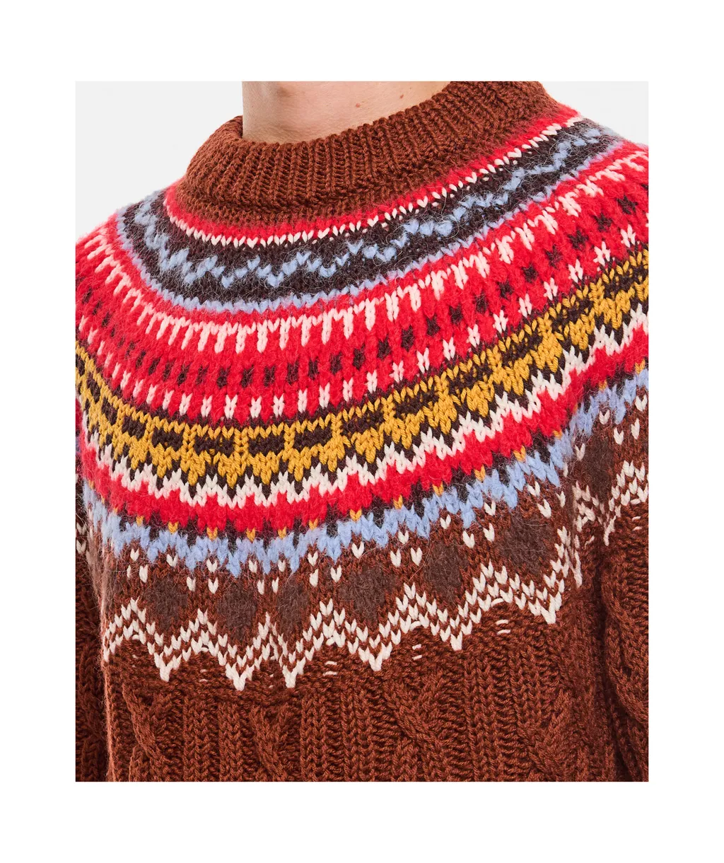 Pattern Jacquard Sweater