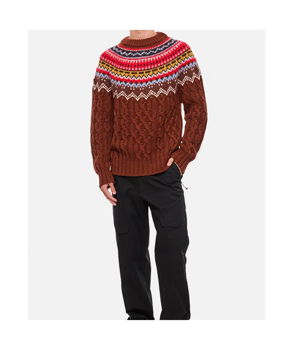 Pattern Jacquard Sweater
