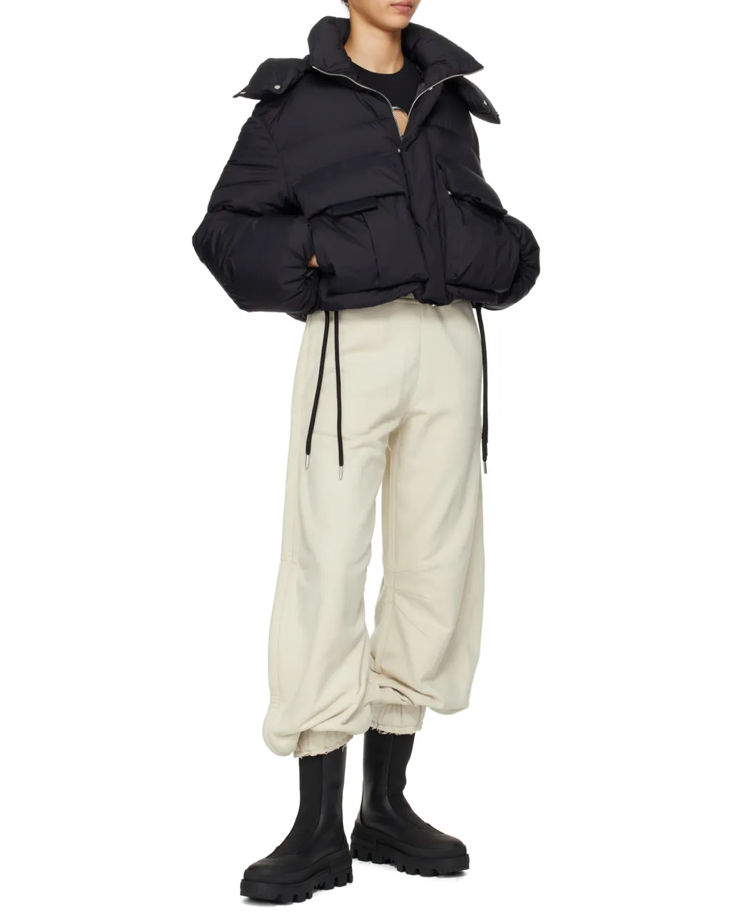 Kar Hooded Short Down Jacket