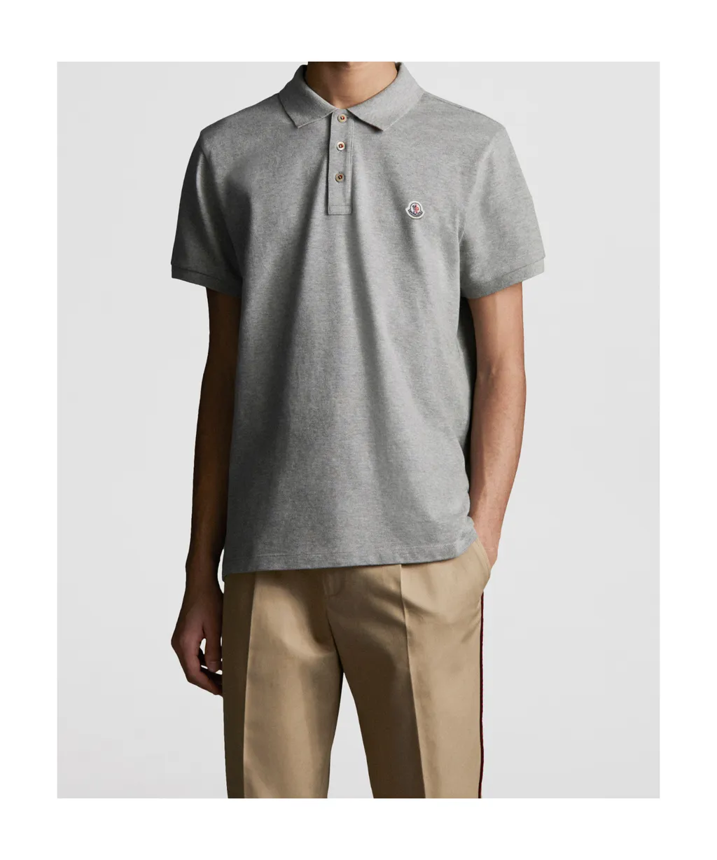 Logo Patch Cotton Polo Shirt