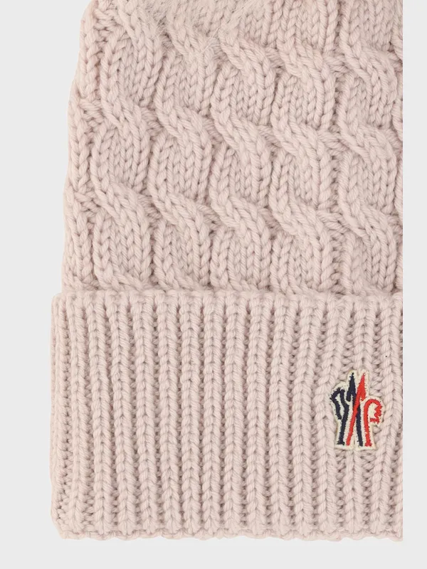 Grenoble Cable Knit Pom Pom Beanie Hat