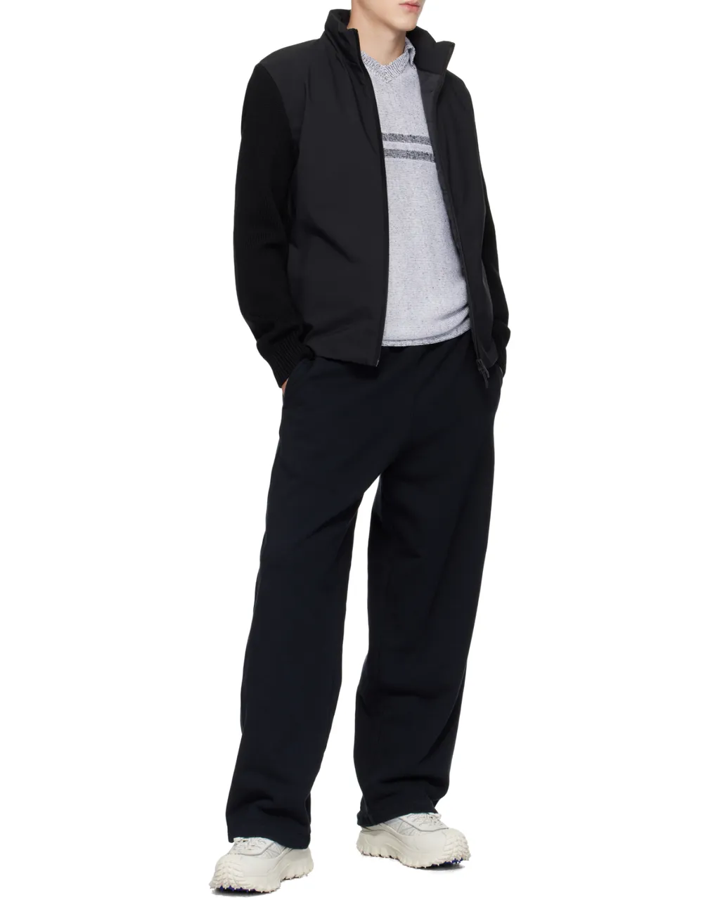 Zip-Up Panelled Jacket
