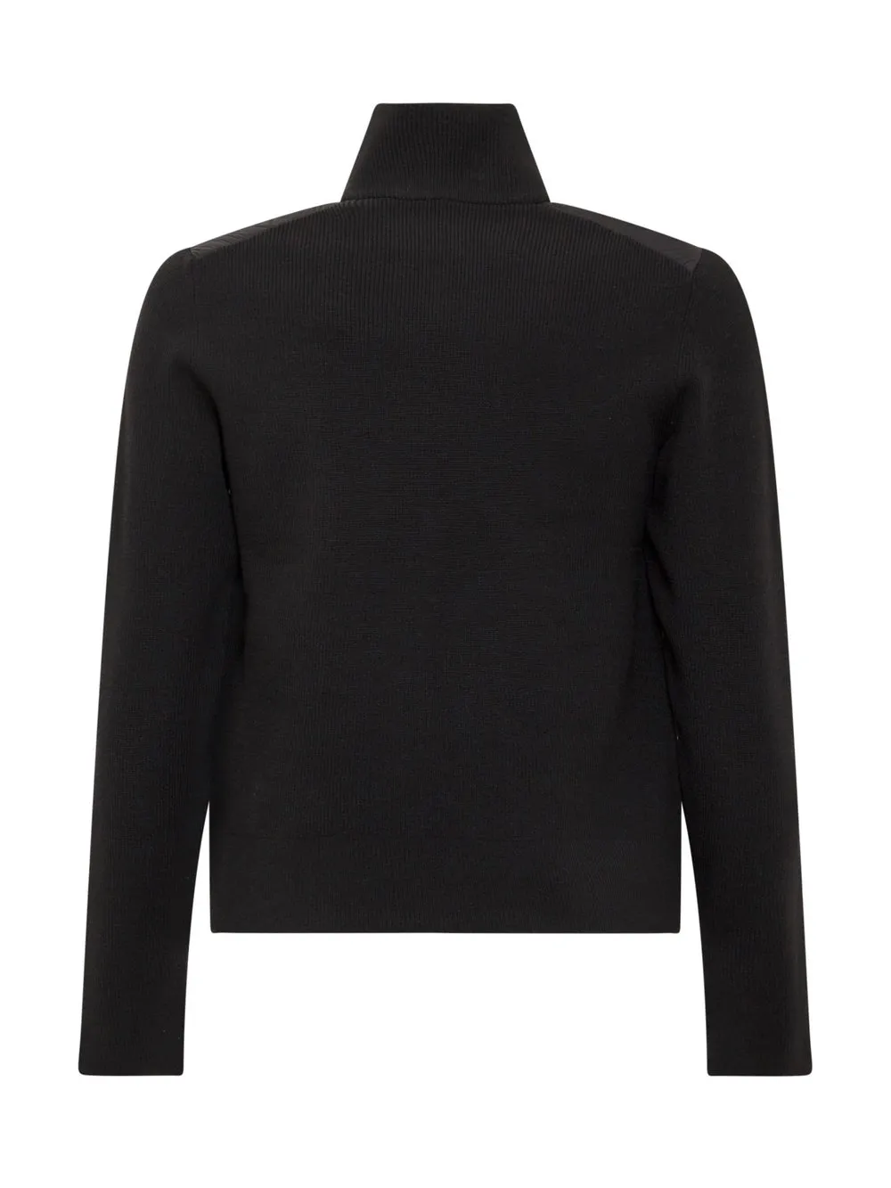 Padded Panel Zipped Cardigan