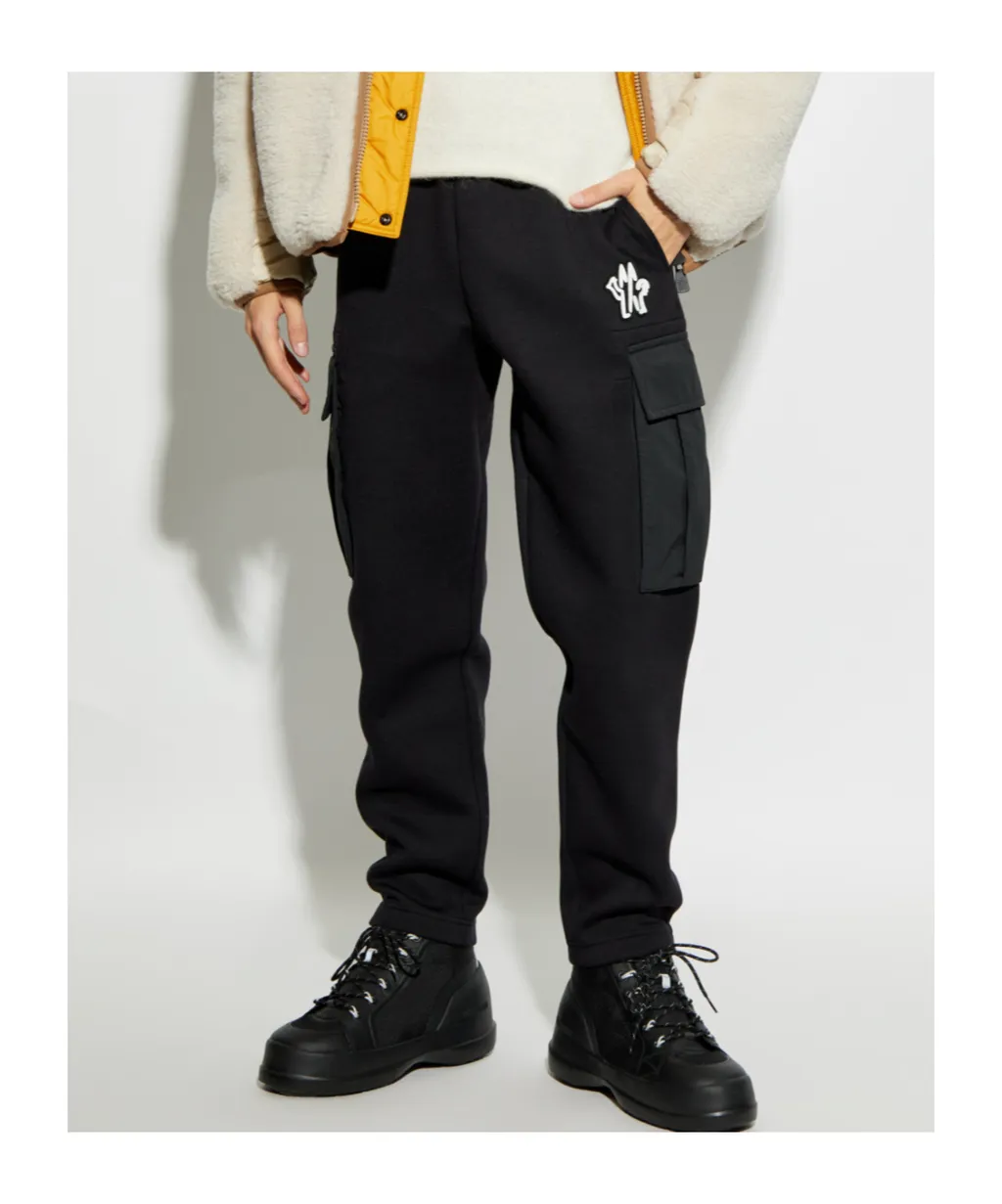 Logo Patch Cargo Sweatpants