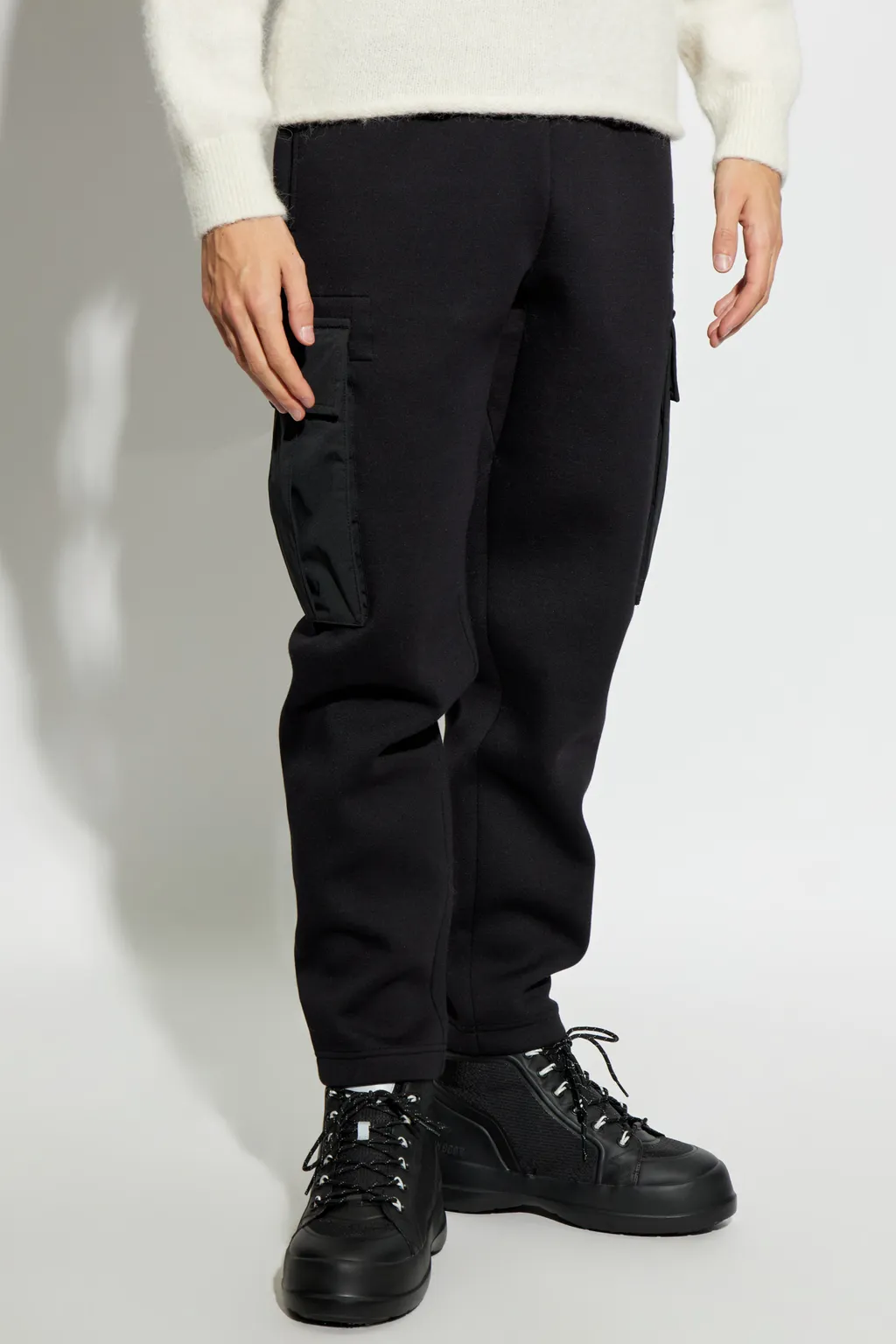 Logo Patch Cargo Sweatpants