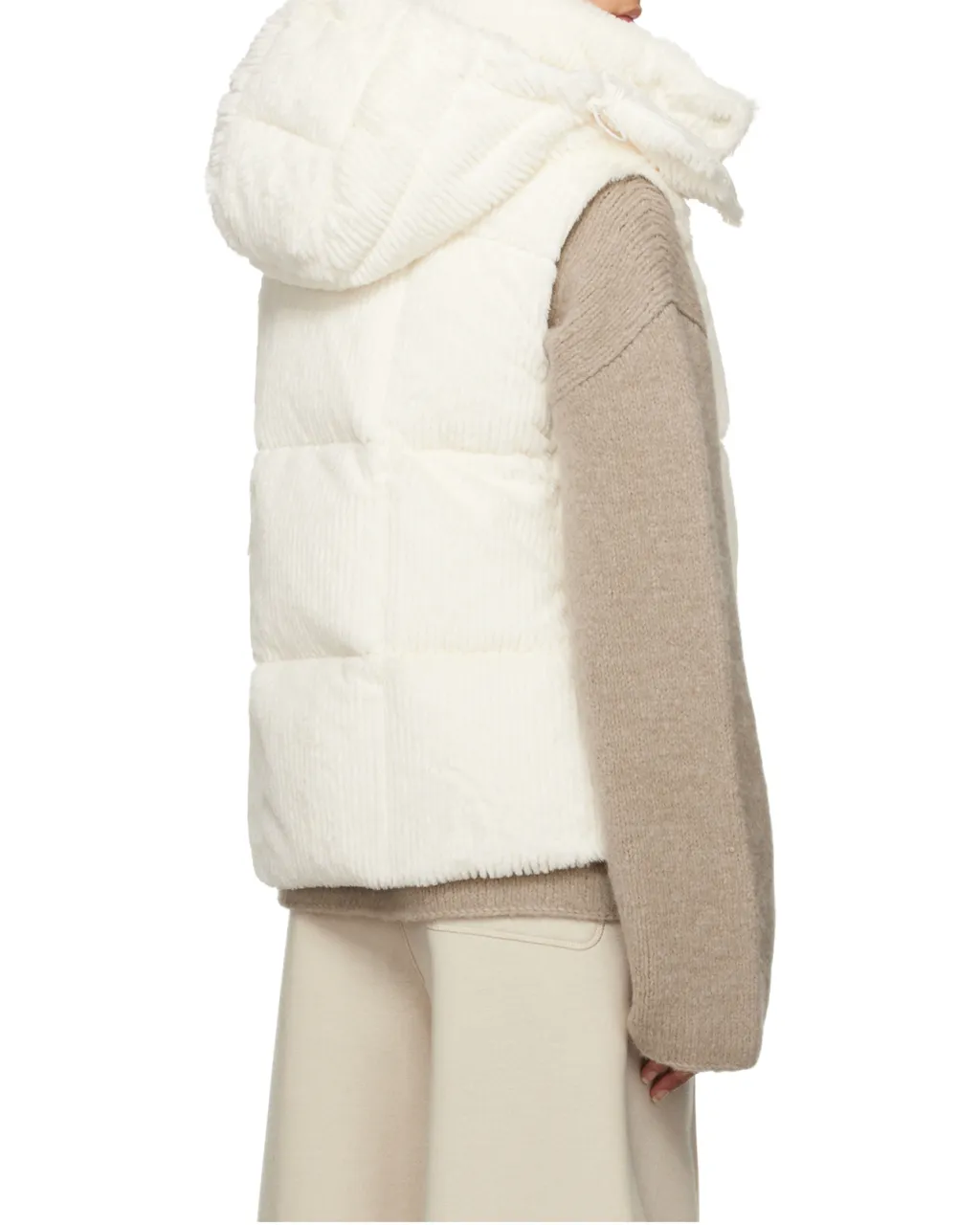 Logo Patch Hooded Vest