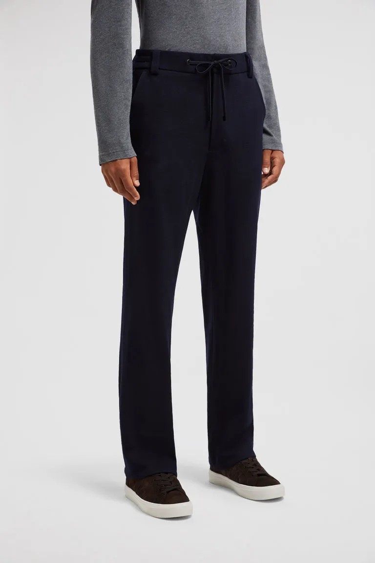 Drawstring Straight-Leg Trousers