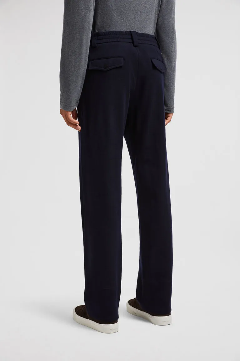 Drawstring Straight-Leg Trousers