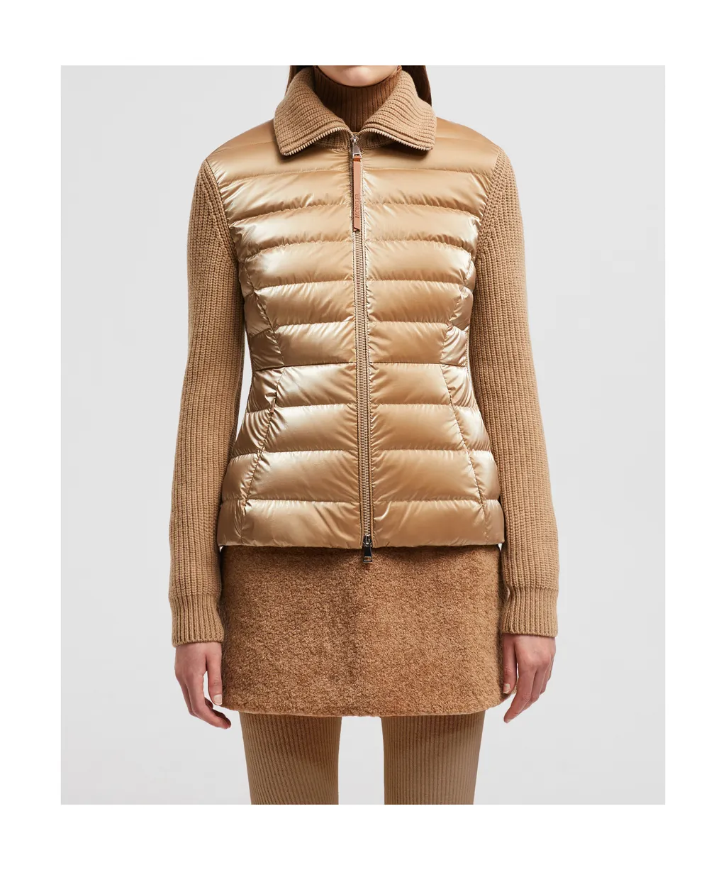 Padded Zip-Up Cardigan