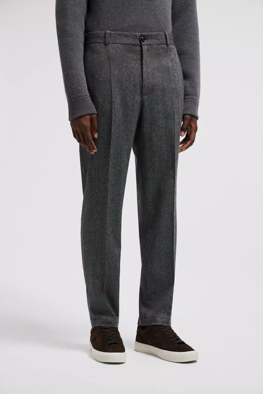 Logo Patch Straight-Leg Pants