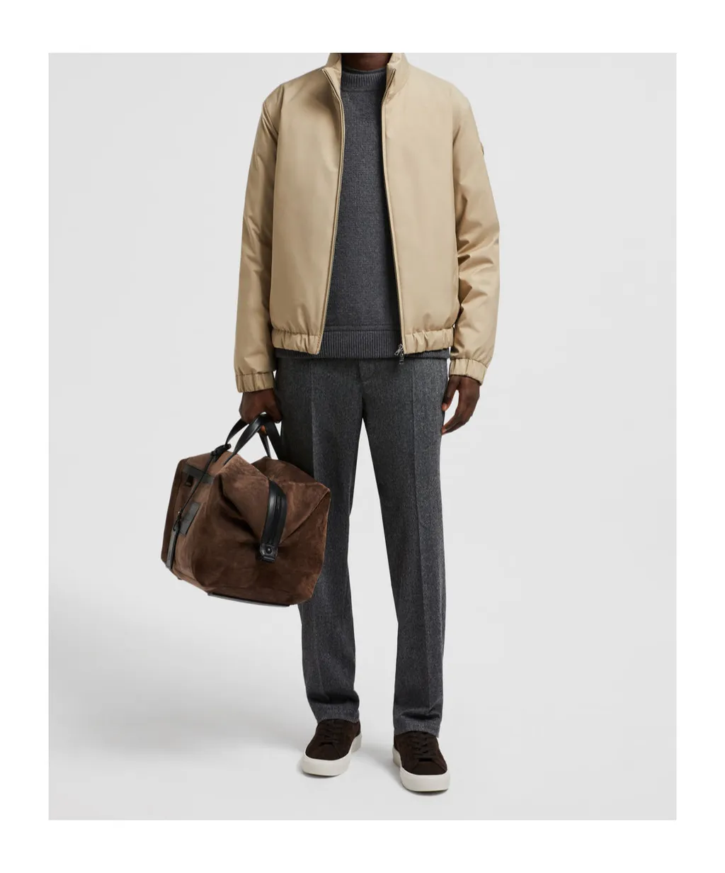 Logo Patch Straight-Leg Pants