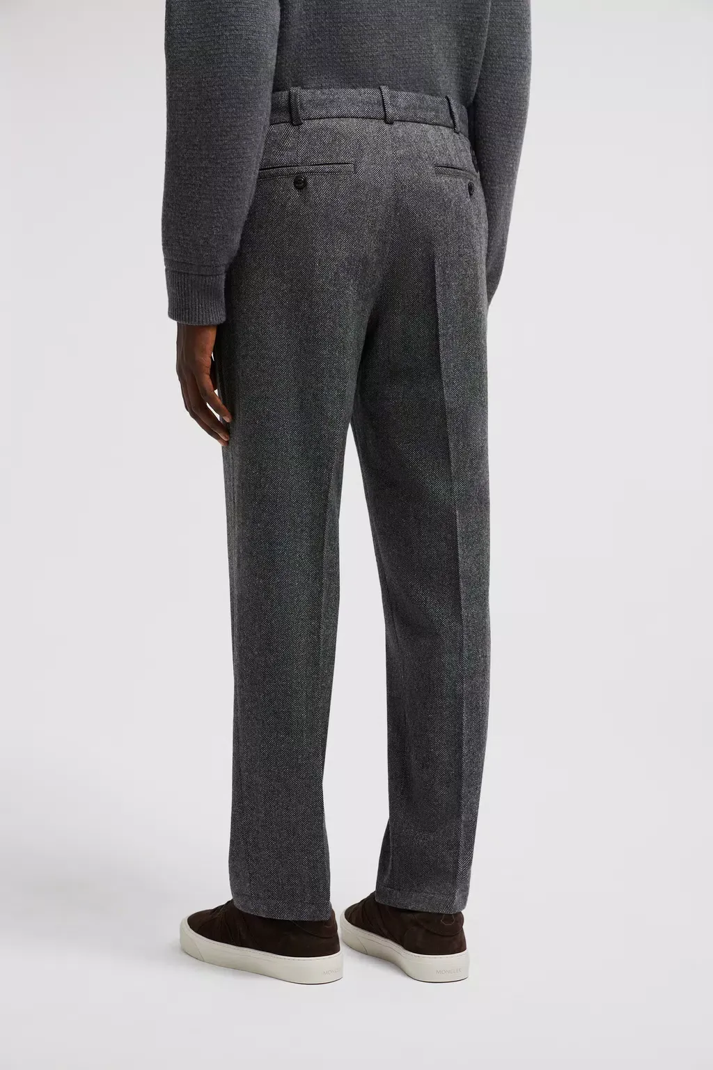 Logo Patch Straight-Leg Pants