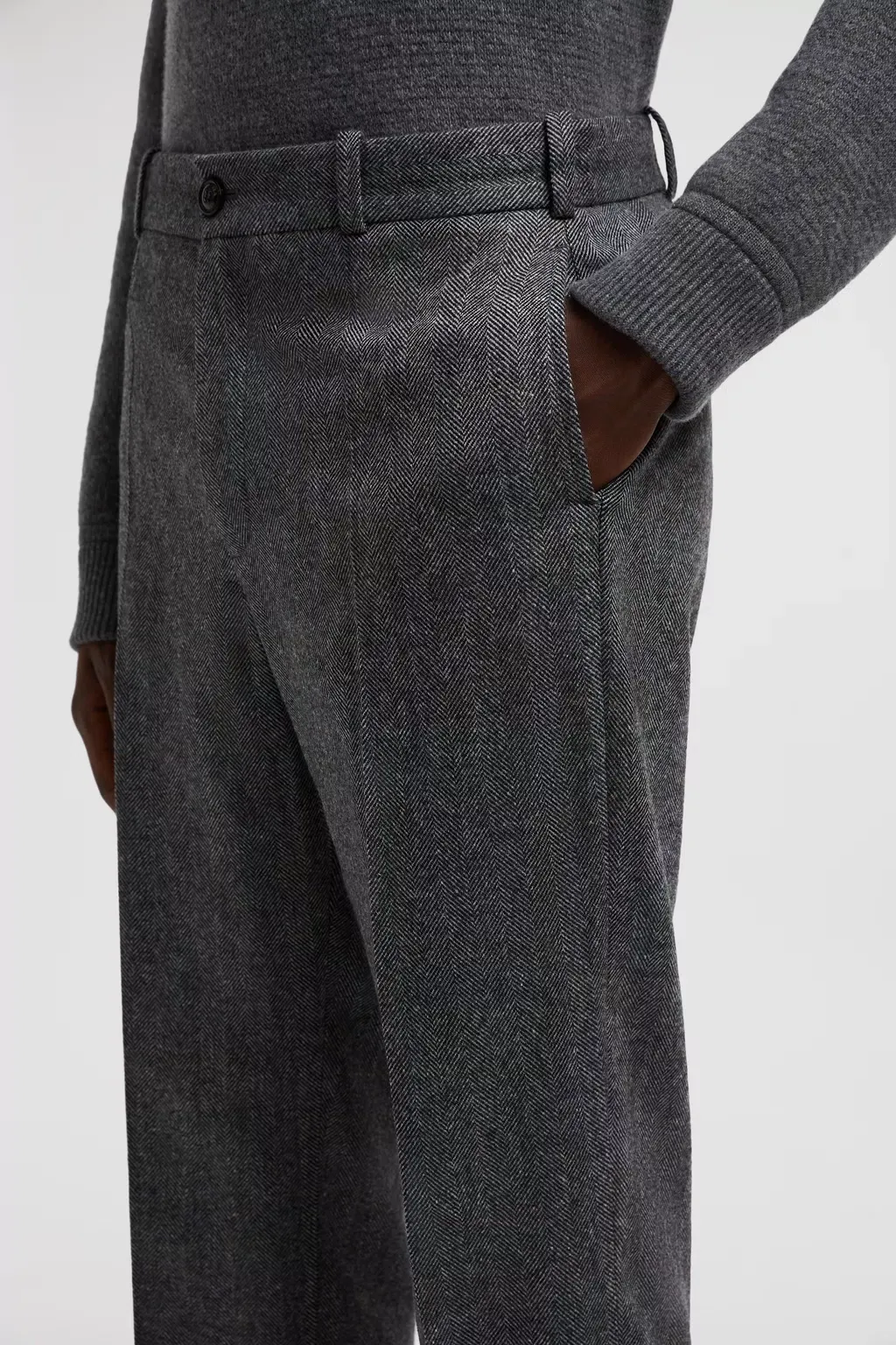 Logo Patch Straight-Leg Pants