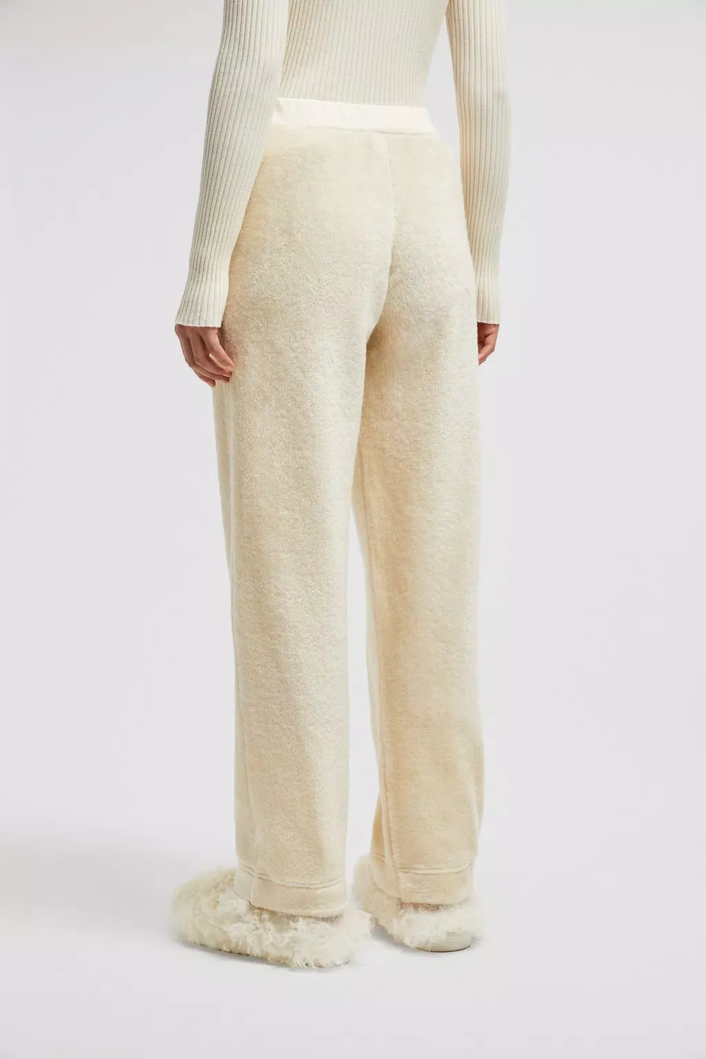 Elasticated-Waist Logo Patch Track Pants