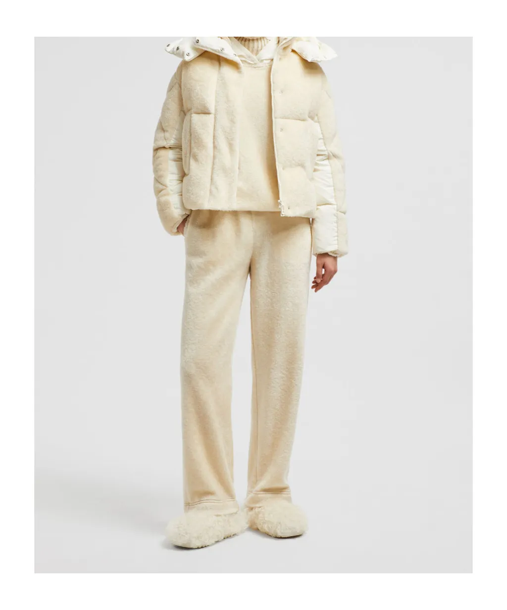 Elasticated-Waist Logo Patch Track Pants