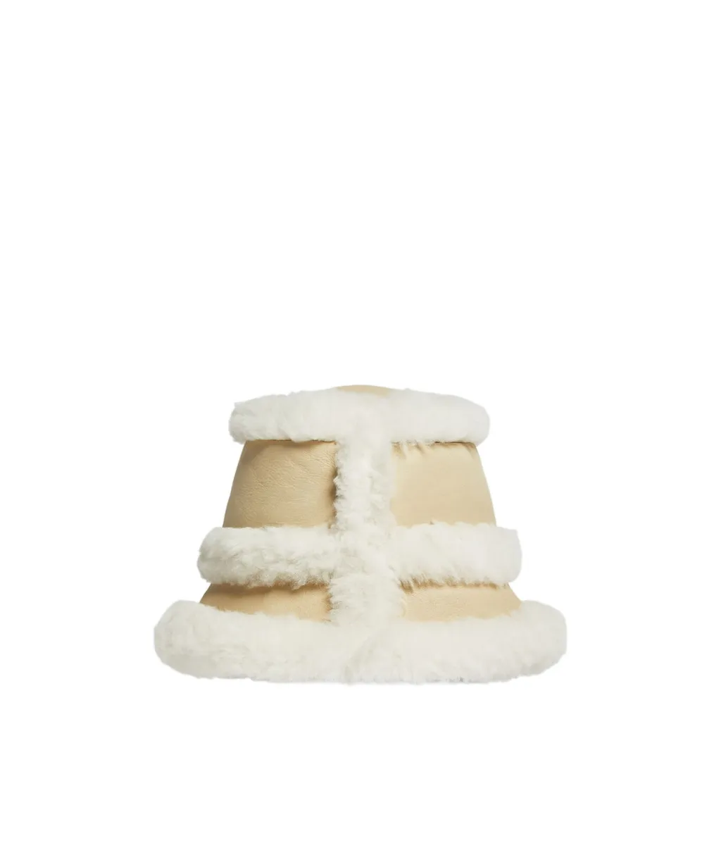 Reversible Shearling Bucket Hat