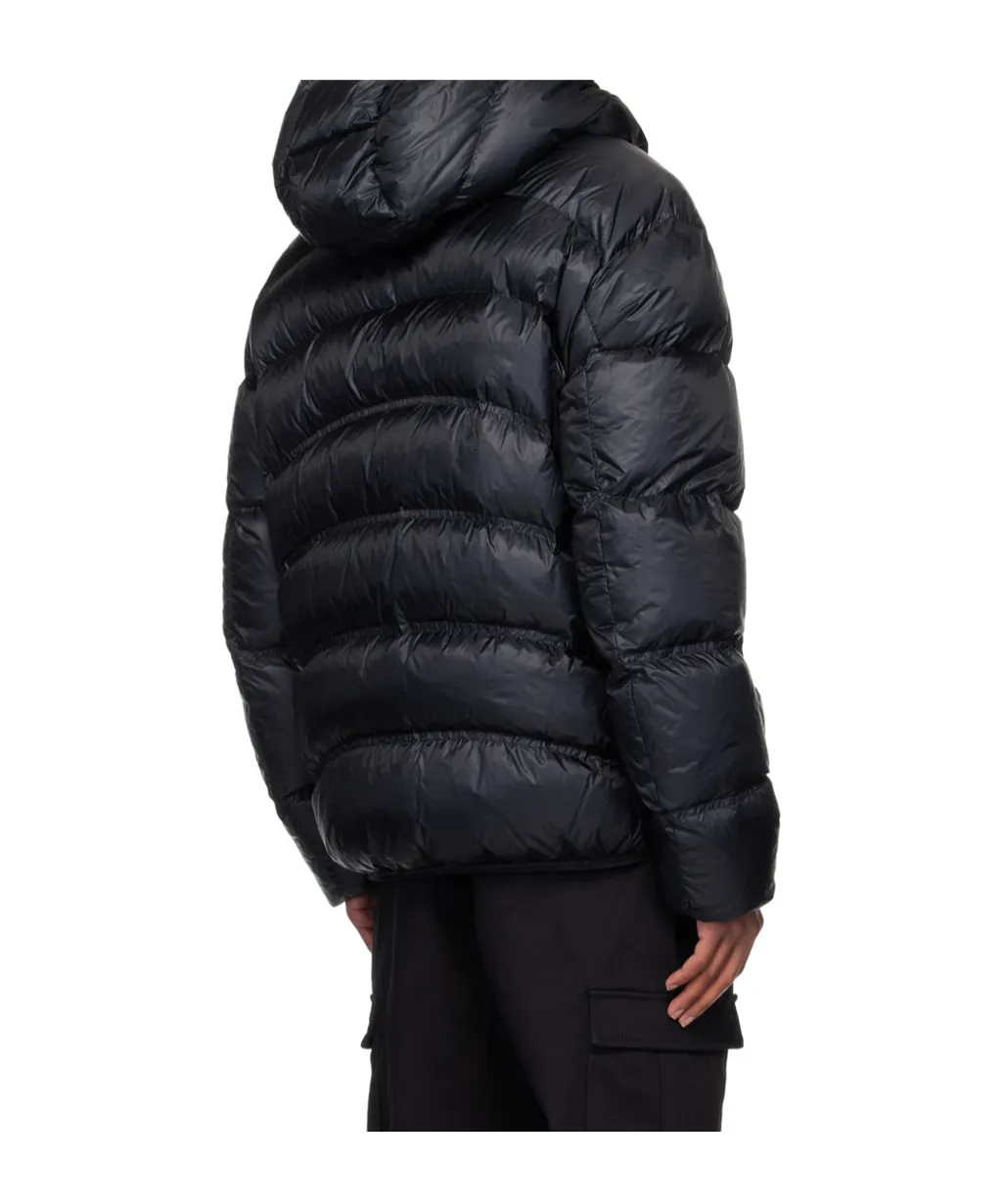 Logo-Patch Hooded Padded Jacket