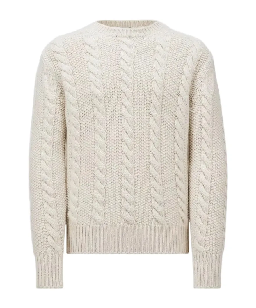 Cableknit Crewneck Sweater