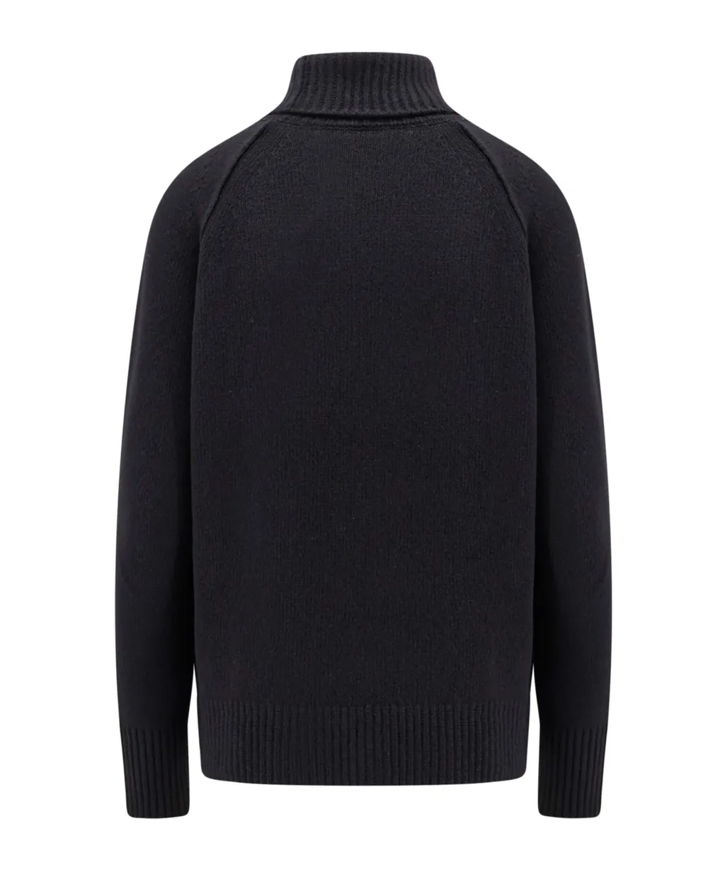 Logo Embroidered Knit Sweater